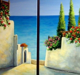 Méditerranée Nerja Espagne fleurs