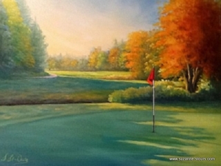 Golf Grand-Mère Mauricie Québec automne coulée