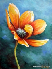 Fleur cosmos jaune soleil