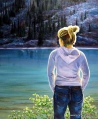 Lac Moraine Ouest Canadien Canada Turquoise