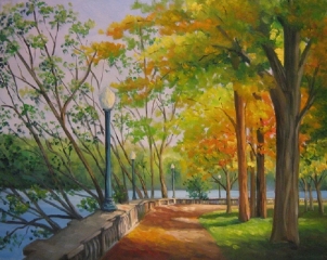 Parc St-Maurice Shawinigan rivière Automne Arbres